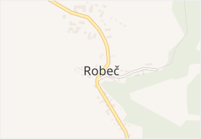 Robeč v obci Úštěk - mapa části obce