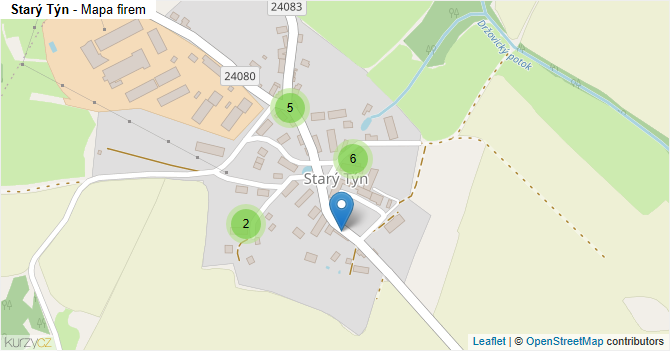 Starý Týn - mapa firem