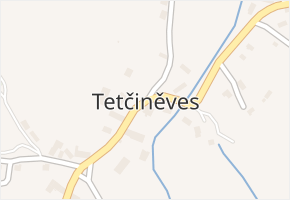 Tetčiněves v obci Úštěk - mapa části obce