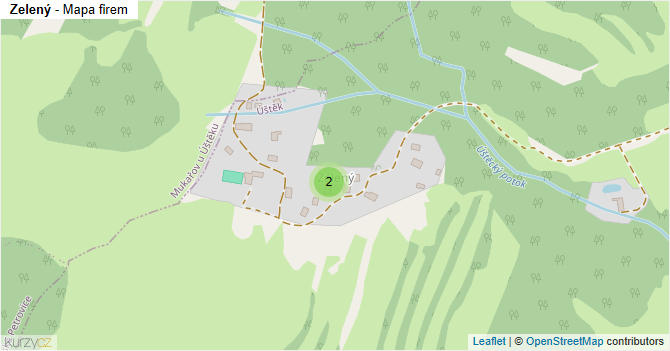 Zelený - mapa firem