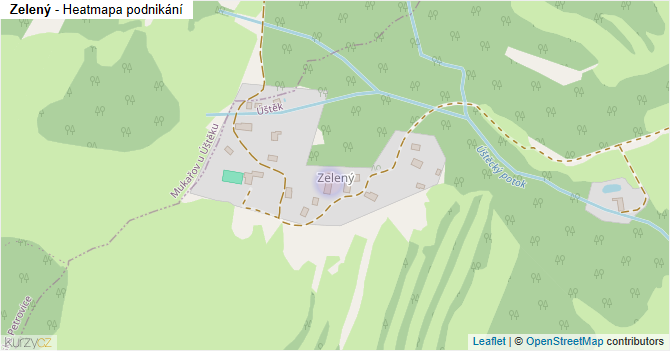 Zelený - mapa podnikání
