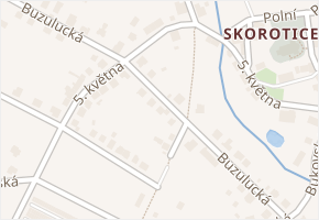 5. května v obci Ústí nad Labem - mapa ulice
