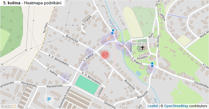 5. května - mapa podnikání