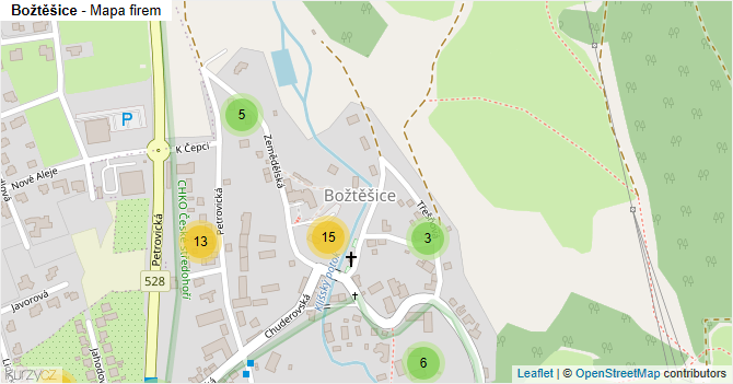 Božtěšice - mapa firem