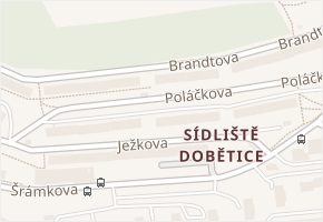 Brandtova v obci Ústí nad Labem - mapa ulice