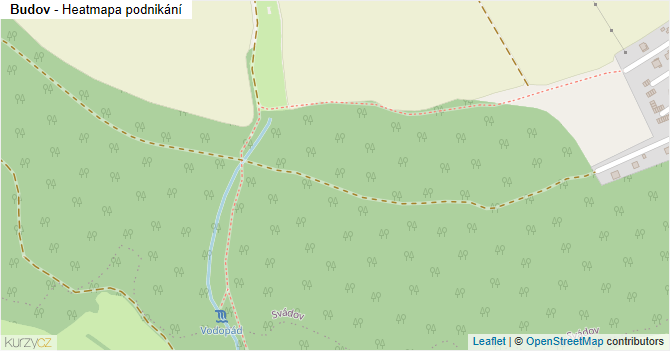 Budov - mapa podnikání