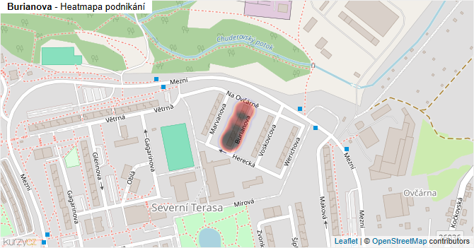 Burianova - mapa podnikání