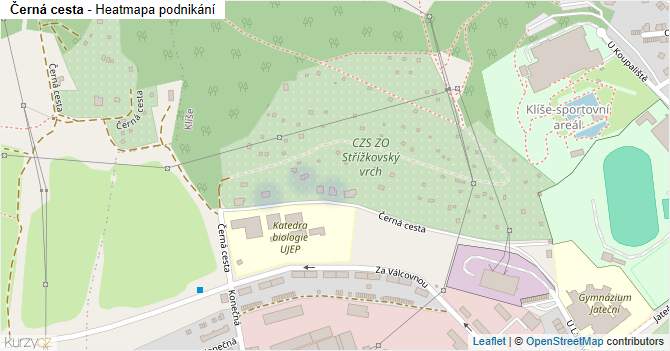 Černá cesta - mapa podnikání