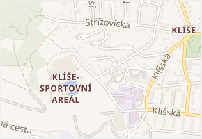 Cestička v obci Ústí nad Labem - mapa ulice