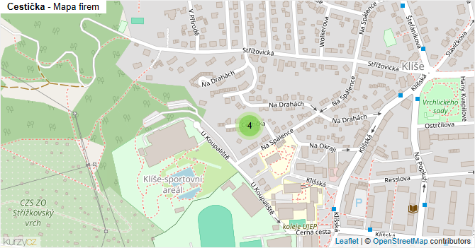 Cestička - mapa firem