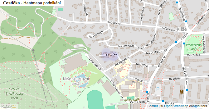Cestička - mapa podnikání