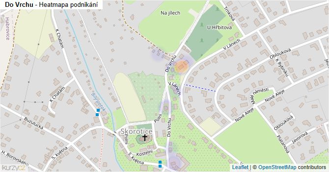 Do Vrchu - mapa podnikání
