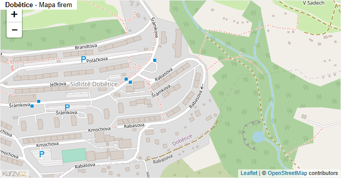 Dobětice - mapa firem
