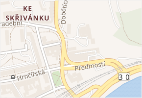 Dobětická v obci Ústí nad Labem - mapa ulice