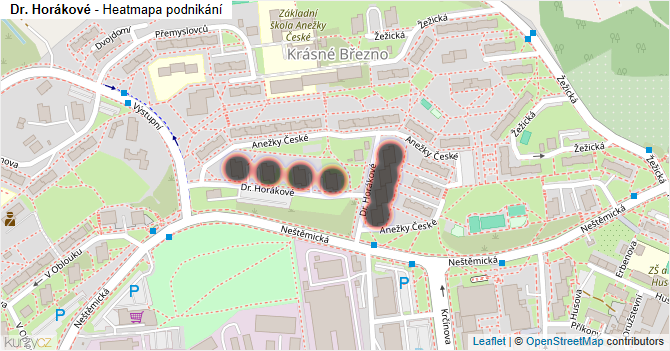 Dr. Horákové - mapa podnikání