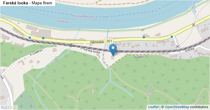 Farská louka - mapa firem