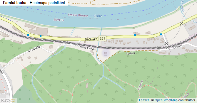 Farská louka - mapa podnikání