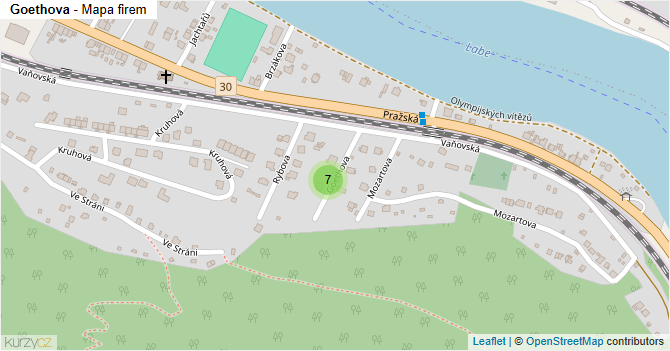 Goethova - mapa firem