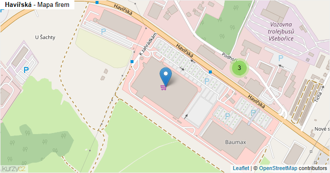 Havířská - mapa firem
