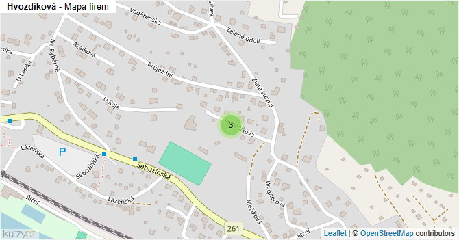 Hvozdíková - mapa firem