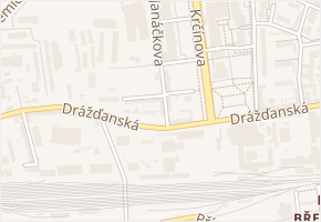 Janáčkova v obci Ústí nad Labem - mapa ulice