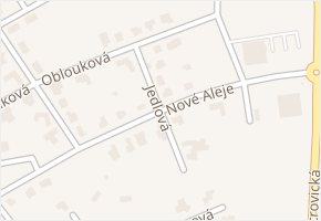Jedlová v obci Ústí nad Labem - mapa ulice