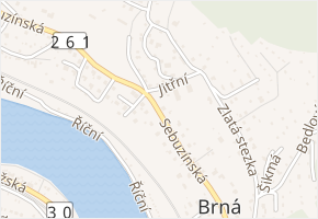 Jitřní v obci Ústí nad Labem - mapa ulice