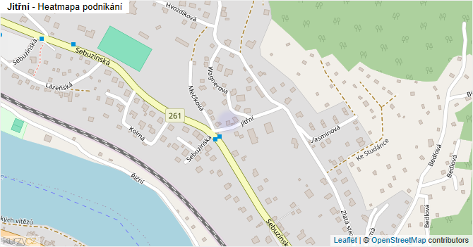 Jitřní - mapa podnikání
