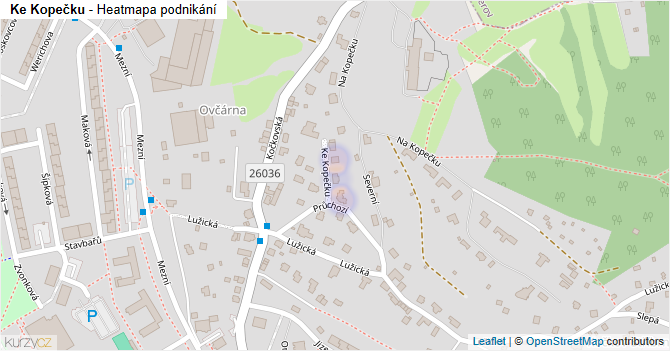 Ke Kopečku - mapa podnikání