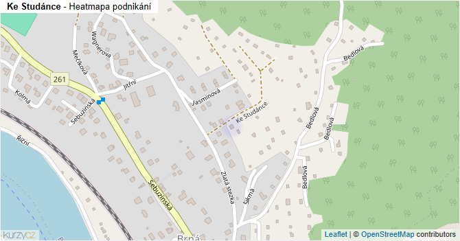 Ke Studánce - mapa podnikání