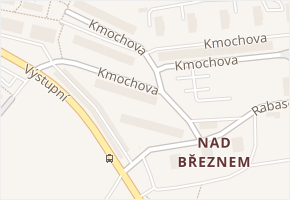 Kmochova v obci Ústí nad Labem - mapa ulice