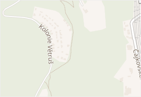 Kolonie Větruš v obci Ústí nad Labem - mapa ulice