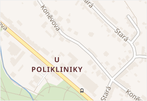 Koněvova v obci Ústí nad Labem - mapa ulice