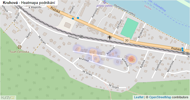 Kruhová - mapa podnikání