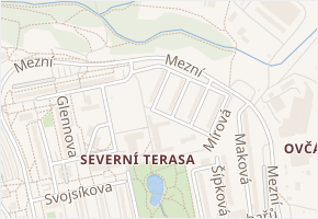 Marvanova v obci Ústí nad Labem - mapa ulice