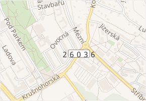 Meruňková v obci Ústí nad Labem - mapa ulice