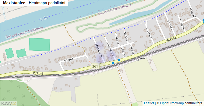 Mezistanice - mapa podnikání