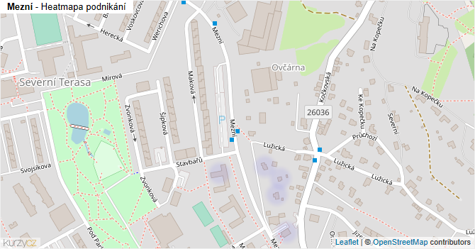 Mezní - mapa podnikání