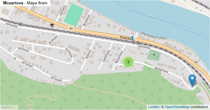 Mozartova - mapa firem