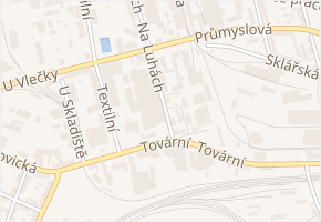 Na Luhách v obci Ústí nad Labem - mapa ulice