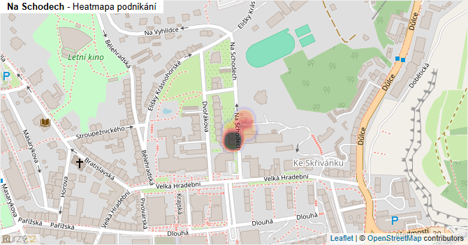Na Schodech - mapa podnikání