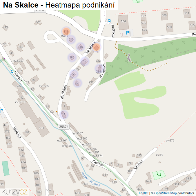 Mapa Na Skalce - Firmy v ulici.