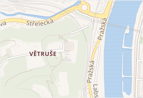 Na Větruši v obci Ústí nad Labem - mapa ulice