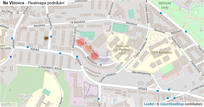 Na Vlnovce - mapa podnikání