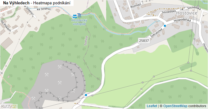 Na Výhledech - mapa podnikání