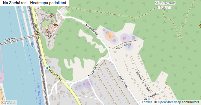 Na Zacházce - mapa podnikání