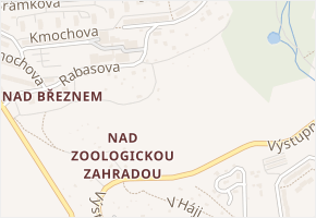 Nad Březnem v obci Ústí nad Labem - mapa ulice