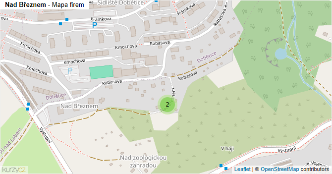 Nad Březnem - mapa firem