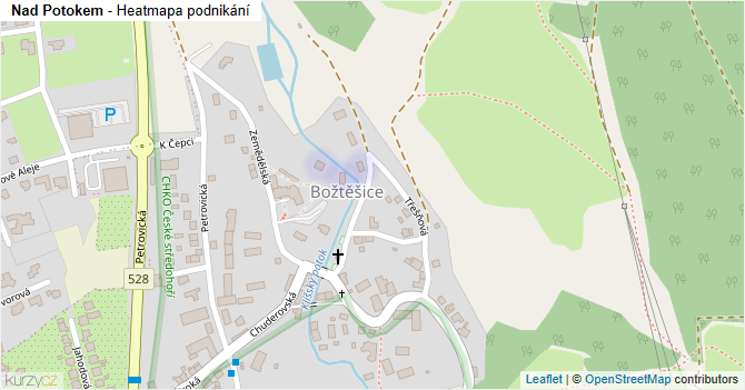Nad Potokem - mapa podnikání