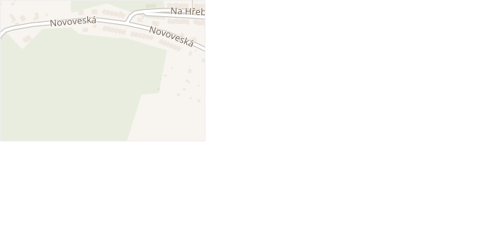 Novoveská v obci Ústí nad Labem - mapa ulice